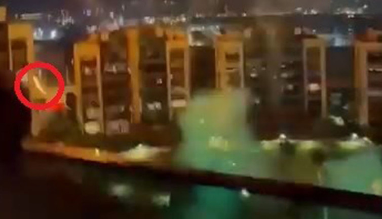 Bursa’da yılbaşı kutlamasında faciadan dönüldü. Hava fişekleri, alev topuna döndü