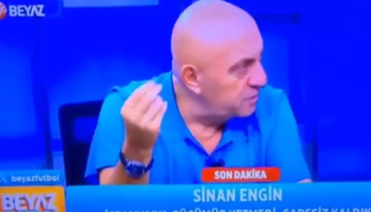 Beyaz Futbol'da canlı yayında şok anlar. Ekrana müstehcen video yansıdı