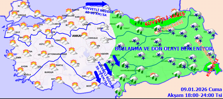 27 kente sarı kodlu uyarı: Buzlanma, kar ve çığ tehlikesi... İstanbul’a kar ne zaman gelecek? - Resim : 3
