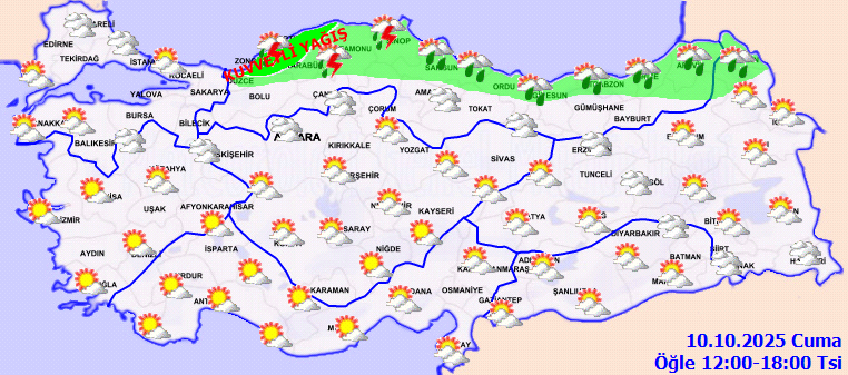 Meteoroloji’den 3 il uyarısı: Çok kuvvetli geliyor! İki bölge iki farklı sıcaklık... - Resim : 2