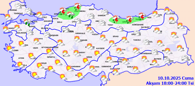 Meteoroloji’den 3 il uyarısı: Çok kuvvetli geliyor! İki bölge iki farklı sıcaklık... - Resim : 3