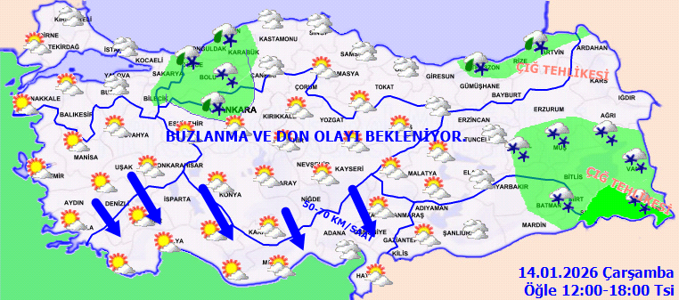 Kar yağışı şiddetli geliyor: 9 ile sarı kodlu uyarı - Resim : 2