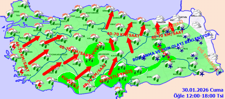 Meteoroloji’den 4 günlük 'kırmızı kodlu' uyarı: Şakır şakır yağacak… İl il sıraladı - Resim : 2