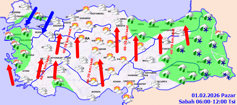 Okulların açılacağı gün nerelere kar yağacak? Meteoroloji paylaştı - Resim : 1
