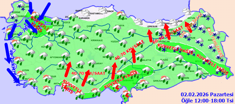 Meteoroloji'den 53 ilde sarı kod uyarısı: Yağışlar ülkeyi esir aldı - Resim : 2