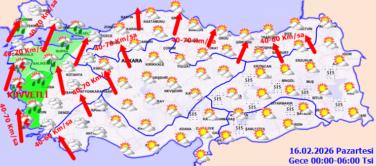 Meteoroloji sarı kodla uyardı: Fırtına ve kuvvetli yağış geliyor - Resim : 4