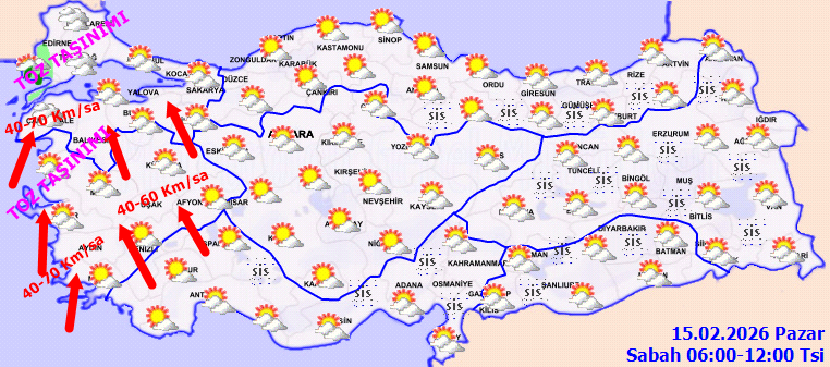 Meteoroloji sarı kodla uyardı: Fırtına ve kuvvetli yağış geliyor - Resim : 1
