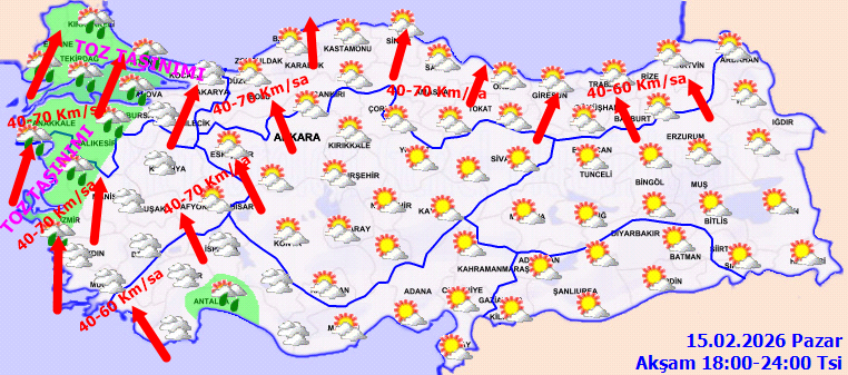 Meteoroloji sarı kodla uyardı: Fırtına ve kuvvetli yağış geliyor - Resim : 3