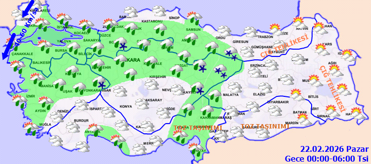 Meteoroloji sarı kodla uyardı: Kuvvetli r&uuml;zgar ve sağanak yağış geliyor - Resim : 4