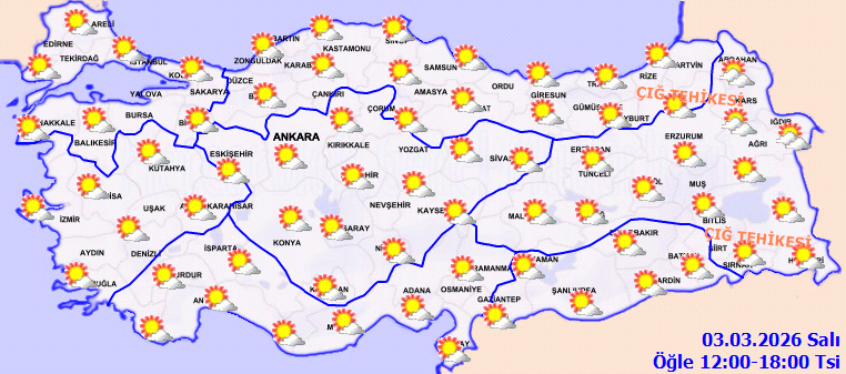 Meteoroloji açıkladı: İstanbul'da güneş açacak ama içimiz ısınmayacak (3 Mart Salı) - Resim : 4