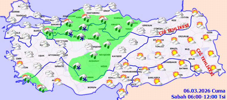 Meteoroloji açıkladı: Türkiye yağışlara teslim (6 Mart Cuma) - Resim : 2