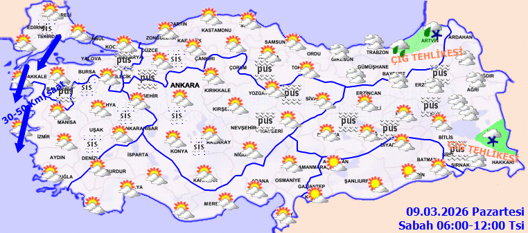 Meteoroloji'den kar ve fırtına uyarısı: Soğuklar geri döndü - Resim : 1