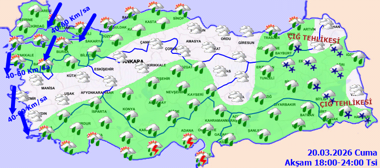 Meteoroloji saat vererek uyardı: Şakır şakır yağacak... Bu illerde kar ve sağnak yağışa dikkat - Resim: 3