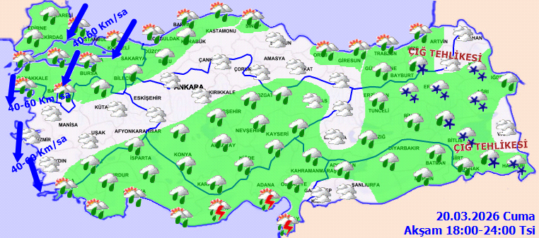 Meteoroloji’den kuvvetli yağış ve rüzgar uyarısı: Tüm bölgelerde etkili olacak - Resim : 1