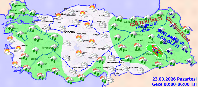 Meteoroloji 10 kenti sarı kodla uyardı: Kar, sel ve heyelana dikkat - Resim : 4