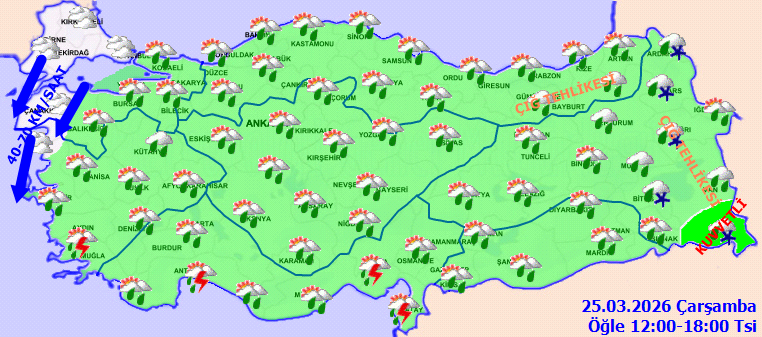 Meteoroloji şehir vererek çok şiddetli uyardı: Dışarı çıkmadan önce bir kere daha düşünün - Resim: 2