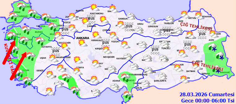Meteoroloji ‘çok sert vuracak’ diyerek uyardı: Türkiye’ye öğlen saatinde giriş yapacak - Resim: 4