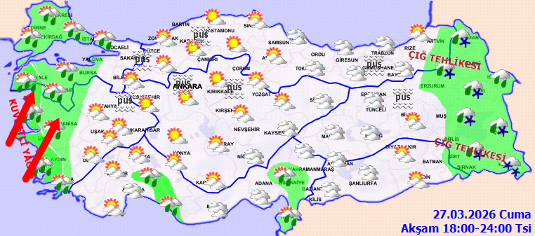Meteoroloji ‘çok sert vuracak’ diyerek uyardı: Türkiye’ye öğlen saatinde giriş yapacak - Resim: 1