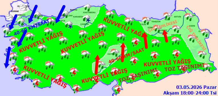 Meteoroloji saat vererek uyardı: Çok şiddetli sağanak ve kar geliyor - Resim: 3