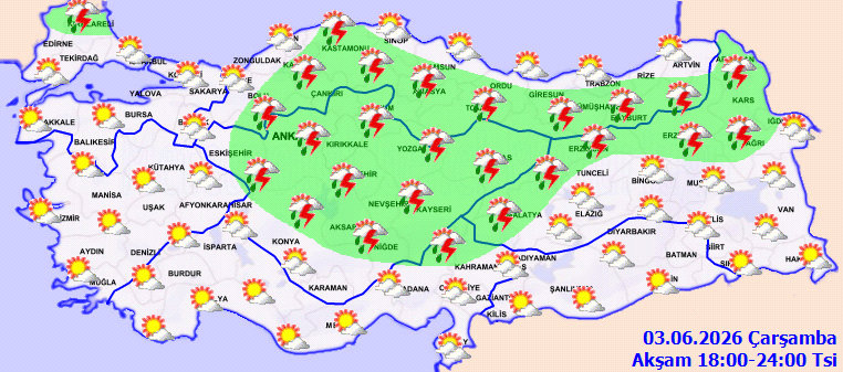 Meteoroloji saat vererek uyardı: Gök gürültülü sağanak yağış geliyor - Resim: 2