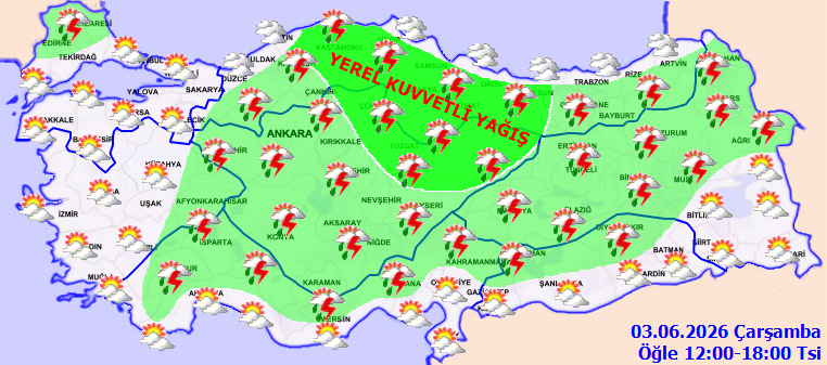 Meteoroloji saat vererek uyardı: Gök gürültülü sağanak yağış geliyor - Resim: 1