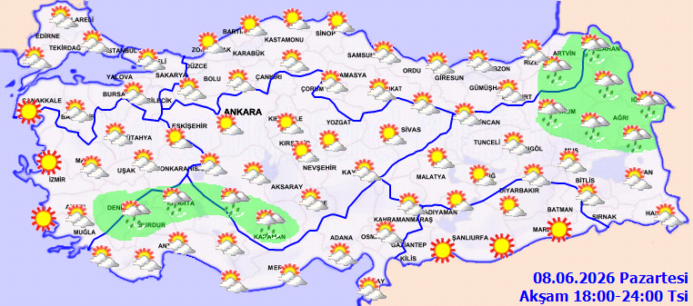 Meteoroloji il il açıkladı: Gök gürültülü sağanak yağış geliyor - Resim: 3
