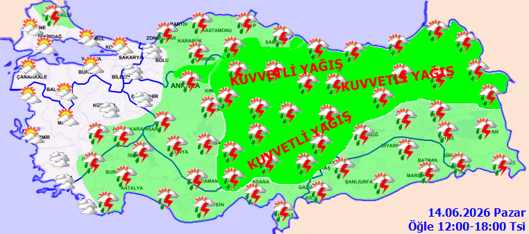 Meteoroloji il il alarm verdi: Çok kuvvetli sağanak yağış geliyor - Resim: 2