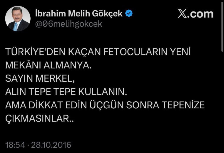 Zamanında 'FETÖ'cülerin mekanı' demişti: Gökçek'in Almanya sevdası nereden geliyor? - Resim : 2