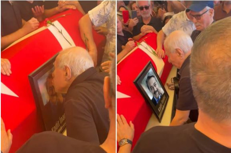 İlyas Salman Kadir İnanır'ın fotoğrafını öperek gözyaşlarına boğuldu - Resim : 2