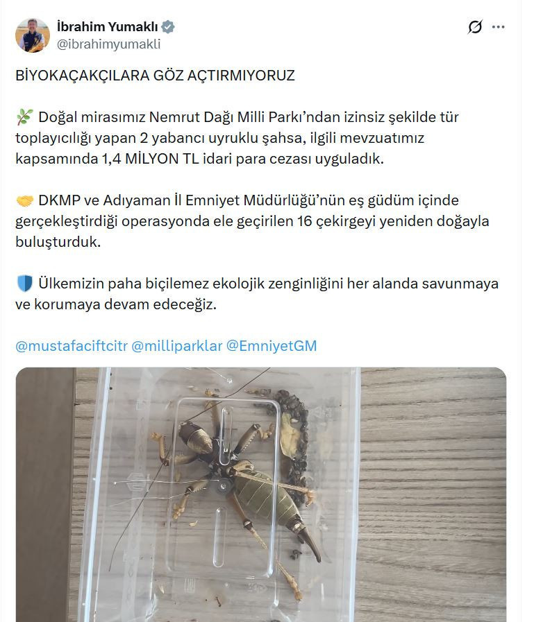 Ekolojik dengede kritik rolü vardı, yakalandılar: Bakan duyurdu, ikisi de yabancı uyruklu - Resim : 2