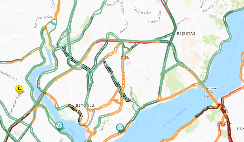 İstanbul'da trafik durumu: İlçe ilçe yoğunluk haritası (9 Eylül Çarşamba) - Resim: 7