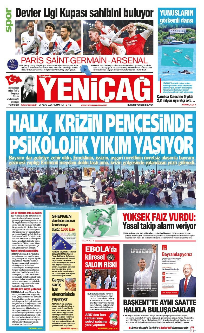 Yeniçağ Gazetesi: 'Halk, krizin pençesinde psikolojik yıkım yaşıyor' - Resim : 1