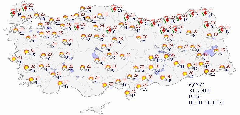 Meteoroloji tarih verdi: Güneş yerini gök gürültülü sağanak yağışa bırakacak - Resim: 1