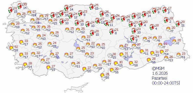 Meteoroloji tarih verdi: Güneş yerini gök gürültülü sağanak yağışa bırakacak - Resim: 2