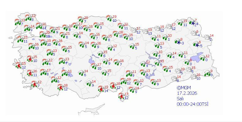 İçişleri alarm verdi: Bugün ve yarın sağanakla fırtına geliyor… Sarı kodlu iller hangileri? - Resim: 6