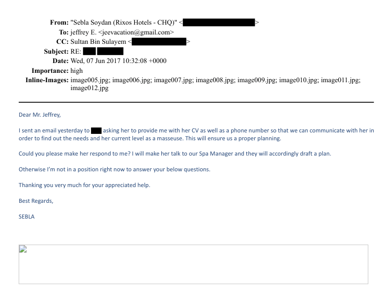 Epstein belgelerinde Türkiye detayı: Antalya'da masaj eğitimi - Resim : 2