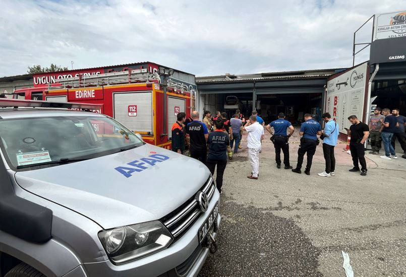 Edirne’de LPG tankı bomba gibi patladı: Bakım yaparken alevlerin arasında kaldılar - Resim: 3