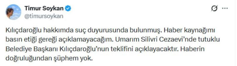 Kılıçdaroğlu'ndan Timur Soykan hakkında suç duyurusu - Resim : 1