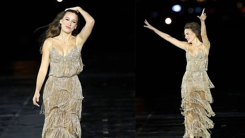 Paris podyumunda Serenay Sarıkaya rüzgarı: Boran Kuzum’dan destek paylaşımı - Resim : 1
