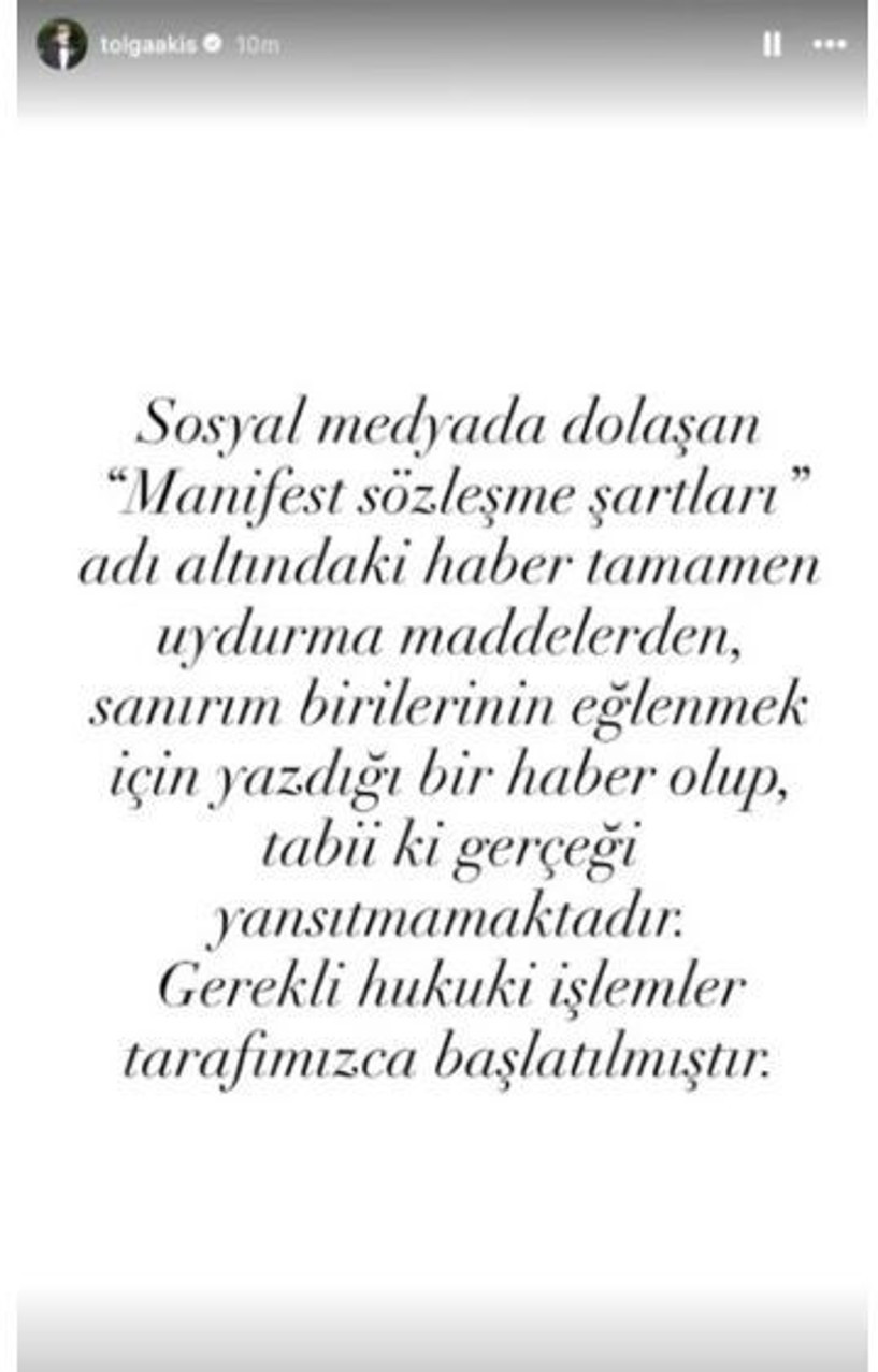 Manifest hakkındaki sözleşme iddiaları gündem oldu: Tolga Akış'tan açıklama geldi - Resim : 3