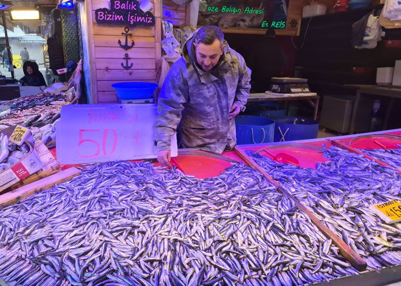 Fiyatı g&ouml;ren soluğu tezg&acirc;hta aldı: Metrelerce kuyruk oluştu: Eskişehir&rsquo;de hamsi mesaisi - Resim : 1