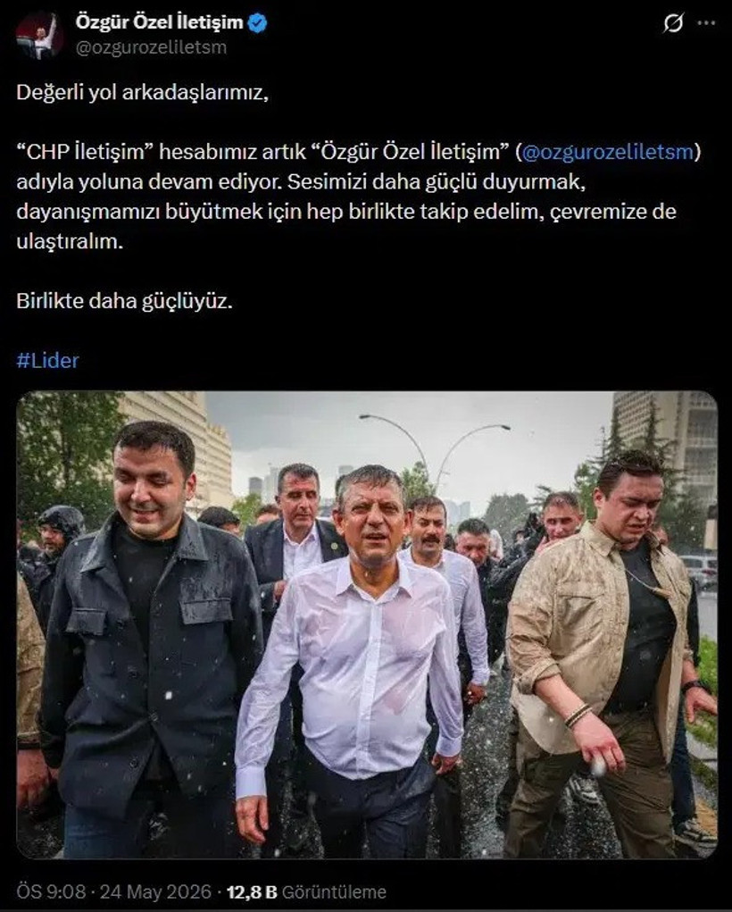 CHP İletişim hesabı “Özgür Özel İletişim” olarak değişti - Resim : 1
