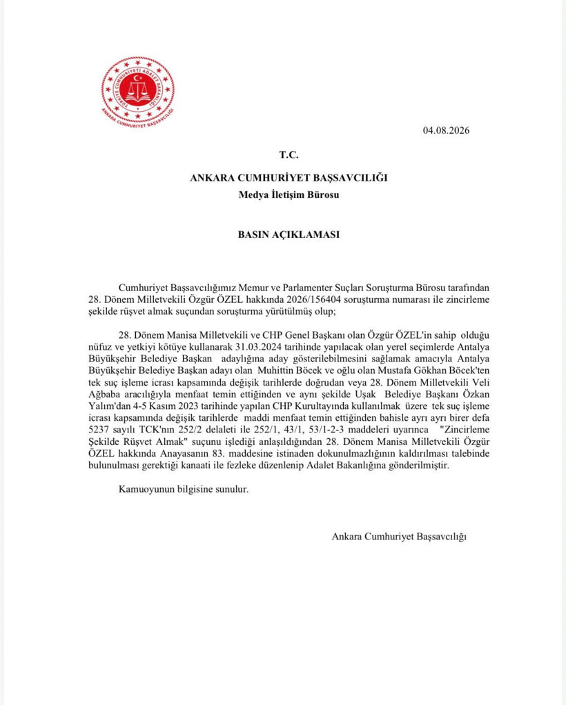 Özgür Özel ve Veli Ağbaba hakkında 'zincirleme rüşvet' iddiasıyla fezleke hazırlandı - Resim : 1