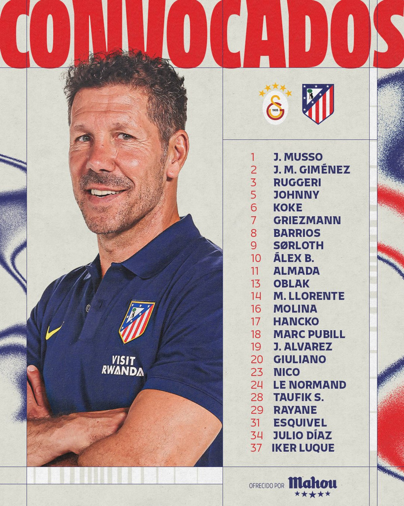 Atletico Madrid Galatasaray maçının kamp kadrosunu açıkladı - Resim : 2
