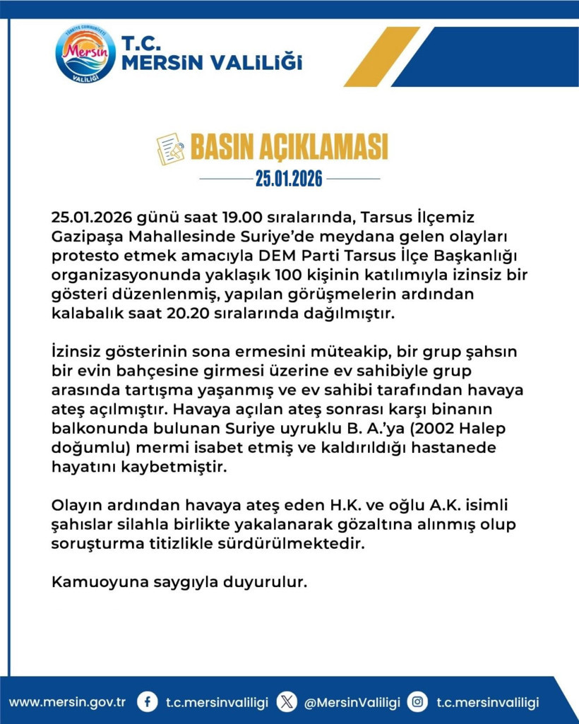 DEM Parti organize etti Tarsus'ta provokatif y&uuml;r&uuml;y&uuml;ş bir cana mal oldu - Resim : 1