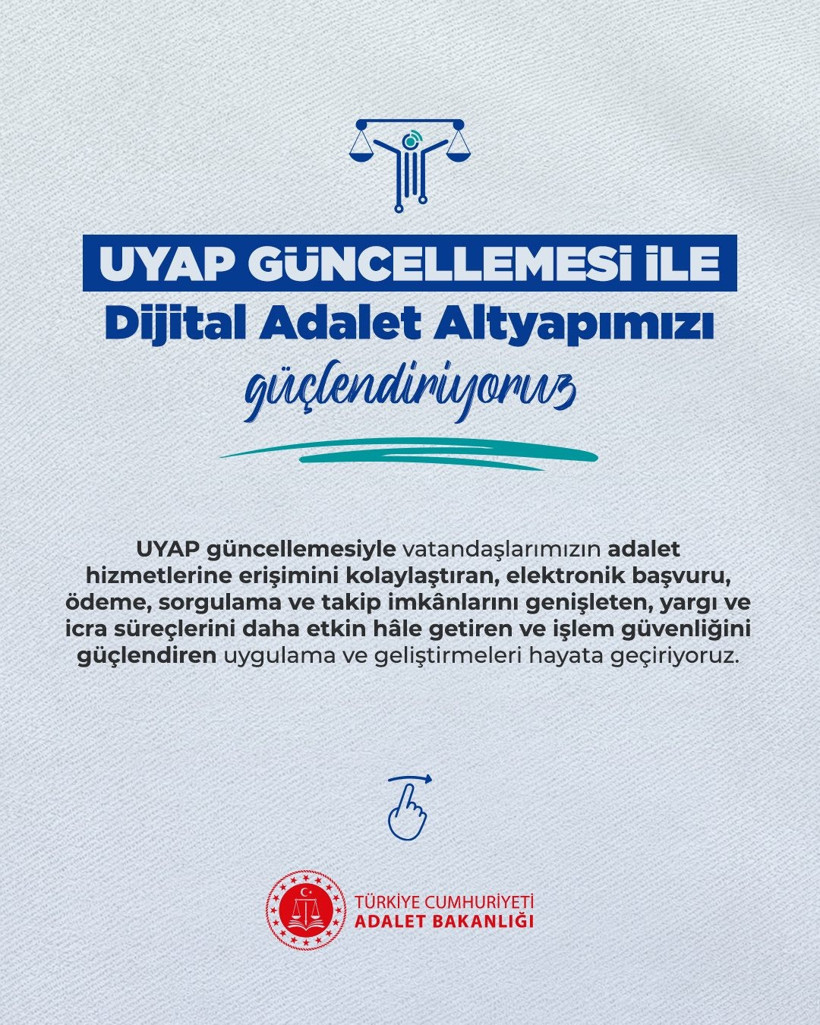 Akın Gürlek duyurdu: UYAP'ta yeni dönem başladı - Resim : 1