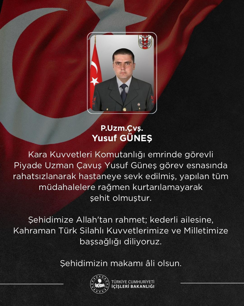 MSB duyurdu: Bir askerimiz şehit oldu - Resim : 2