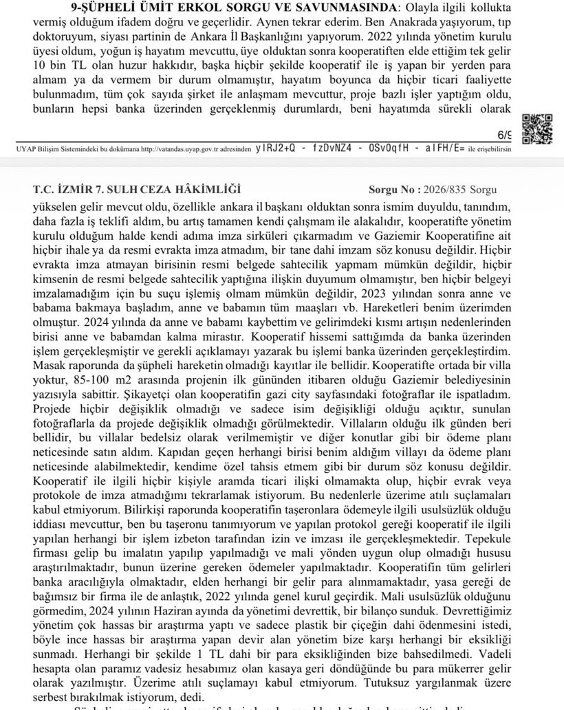 Fatih Atik’ten Erkol yorumu: “Bu bir savunma mı, yoksa itiraf mı?” - Resim : 1