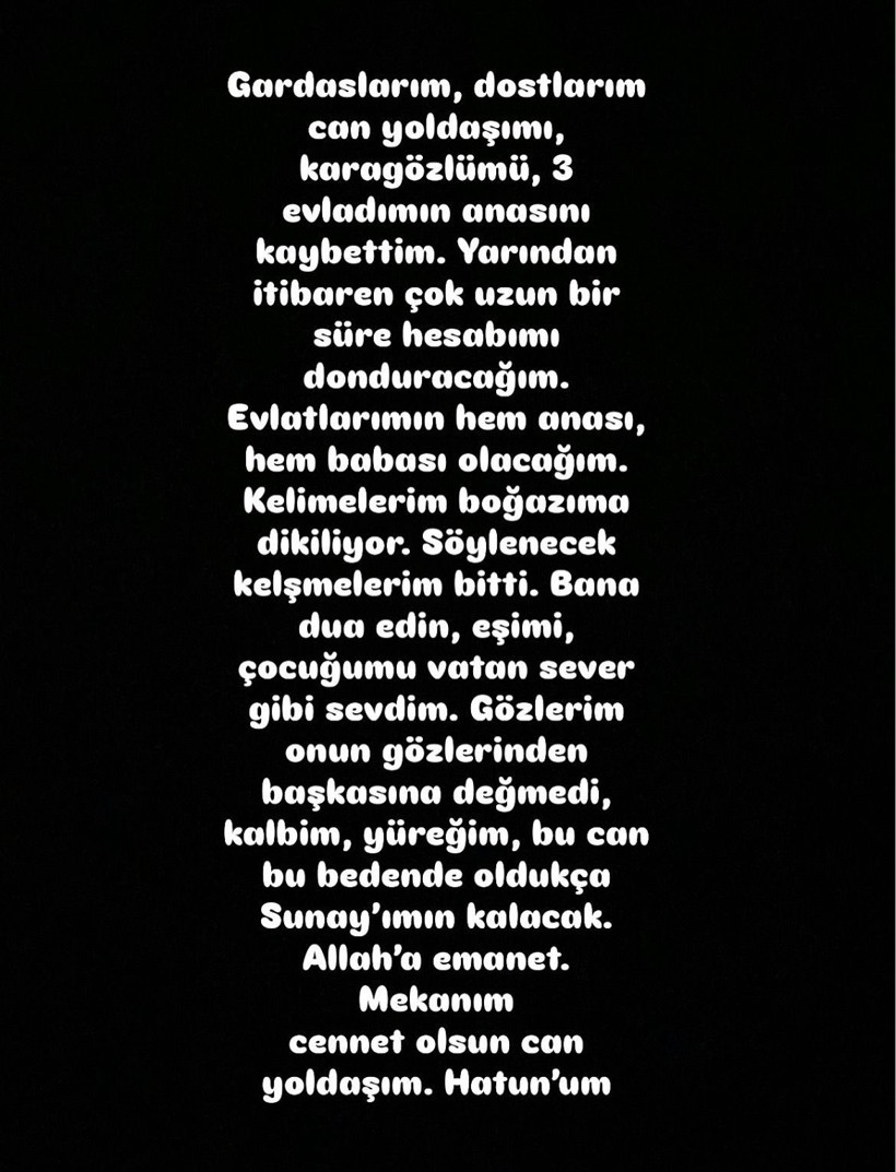 Sosyal medyada “Baba Kız Doğada” adıyla tanınan içerik üreticisi Murat Kurtal, eşi Sunay Kurtal’ın vefat ettiğini duyurdu - Resim : 3