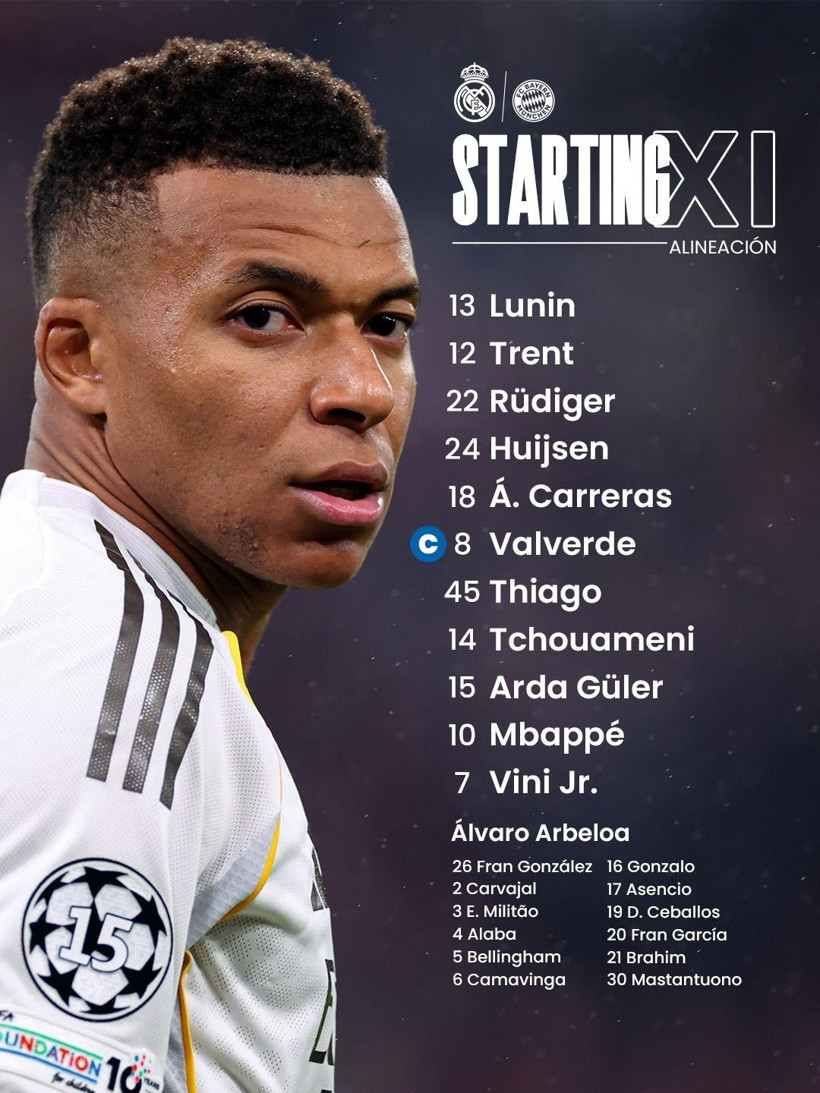 Real Madrid-Bayern Münih maçının ilk 11'leri açıklandı: Gözler Arda Güler'de... Şampiyonlar Ligi'nde tarihi maç - Resim: 3